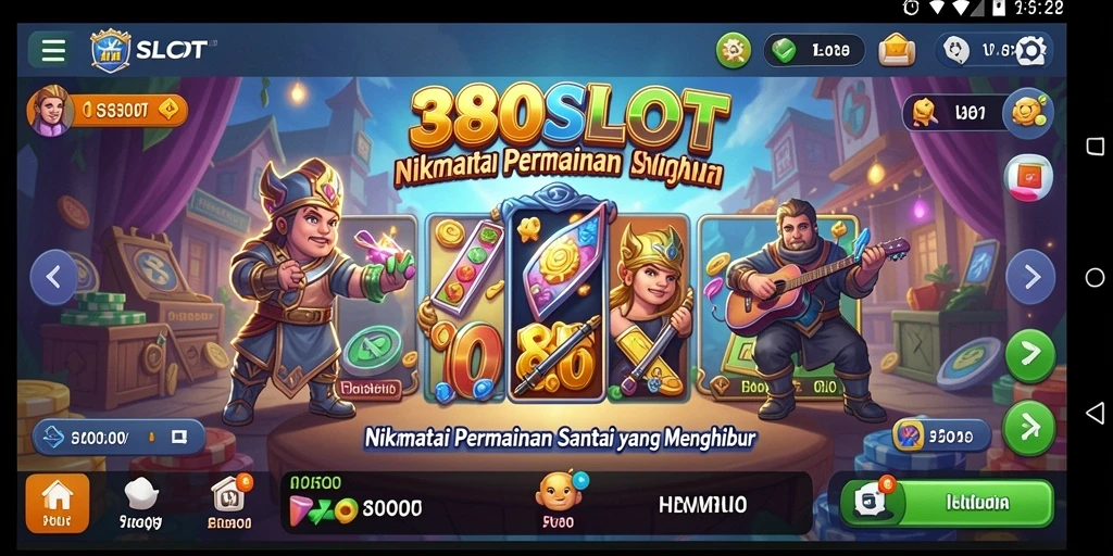 Tampilan permainan slot yang menarik dan penuh warna di 380SLOT.