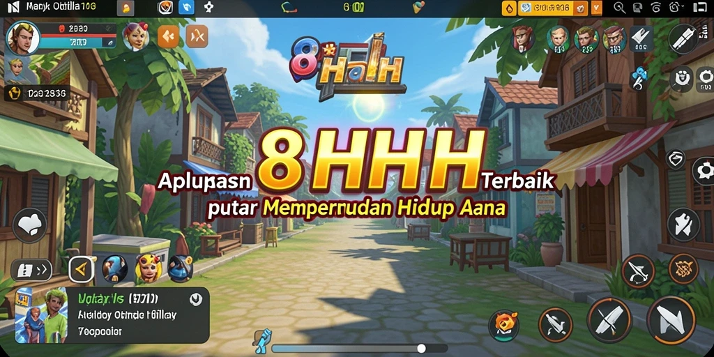 Tampilan utama <strong>8HHH</strong> dengan antarmuka yang intuitif dan fungsional.