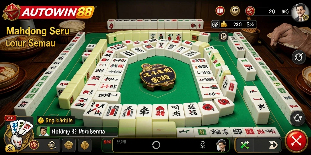 Screenshot menampilkan gameplay menarik dari AUTOWIN88 dengan Mahjong.