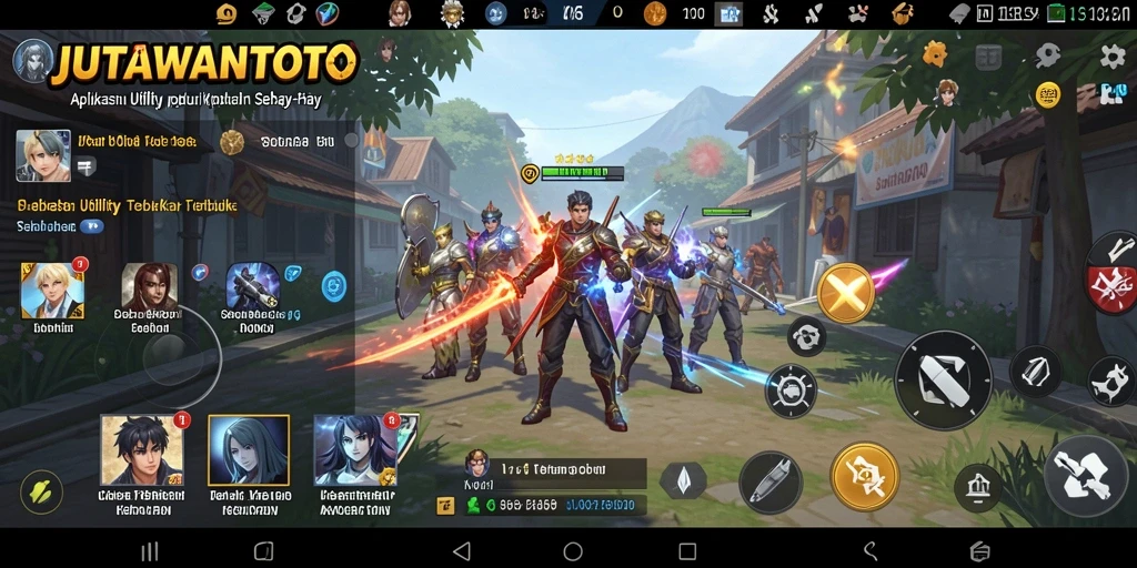Tampilan utama aplikasi JUTAWANTOTO dengan fitur pengelolaan tugas yang interaktif.