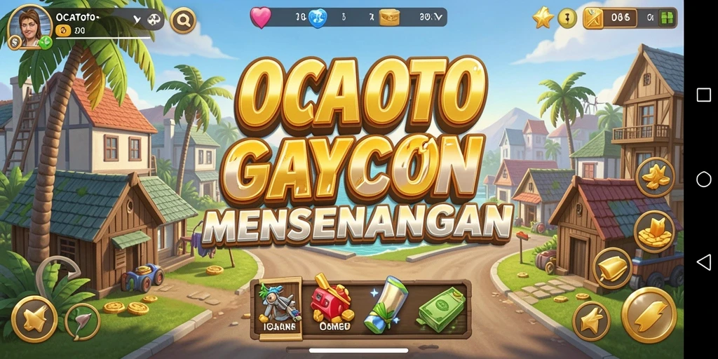 Screenshot OCATOTO menampilkan aksi pengelolaan bisnis yang seru.