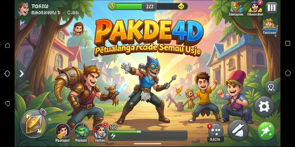 Gameplay seru PAKDE4D dengan tantangan menarik dan karakter unik.