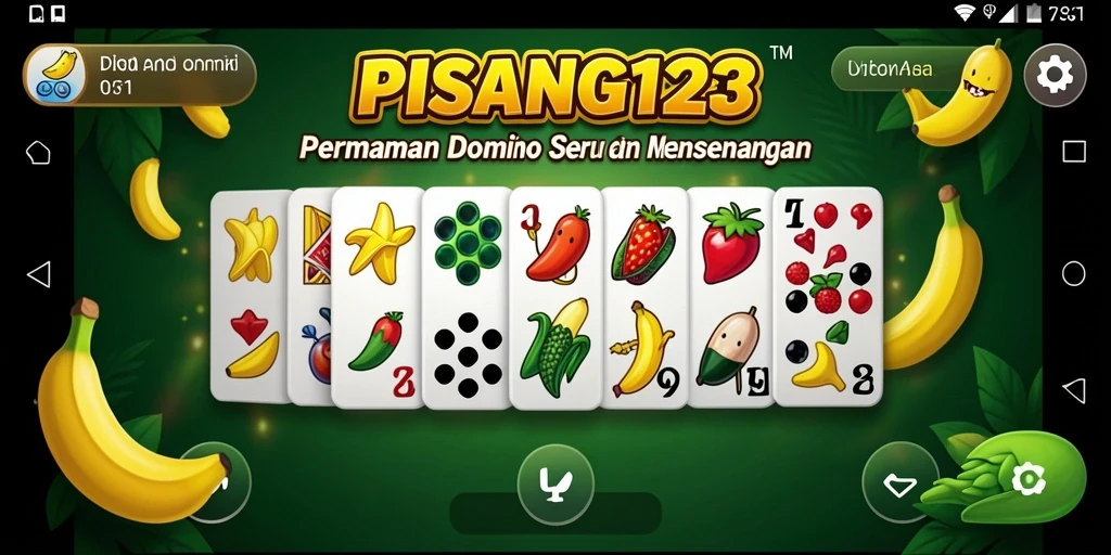 Tampilan gameplay menarik dari PISANG123 saat bermain Domino