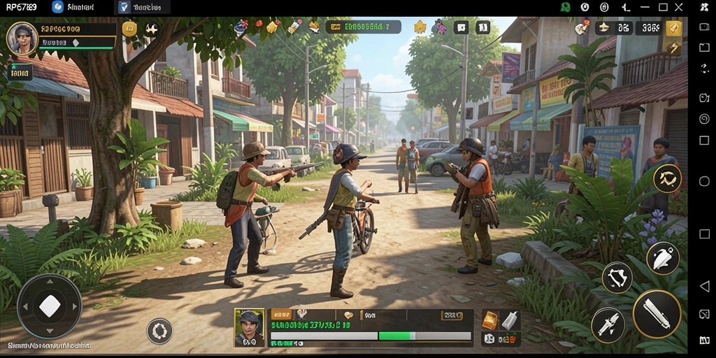 Screenshot menampilkan gameplay RP6789 dengan karakter yang sedang berinteraksi.