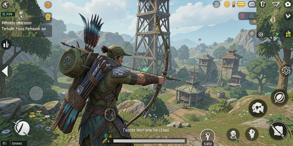 Tampilan gameplay SL999 yang menegangkan dalam Tower Defense.