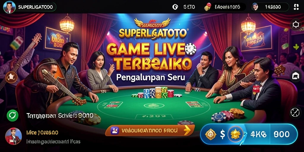 Tampilan gameplay menarik dari SUPERLIGATOTO di Live Casino.