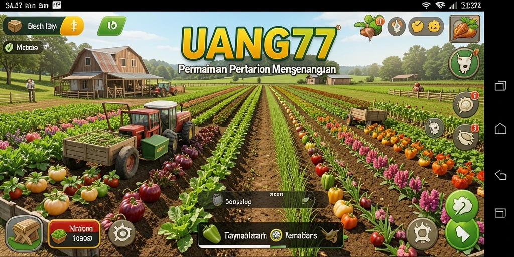 Tampilan gameplay UANG77 yang seru dan penuh warna.